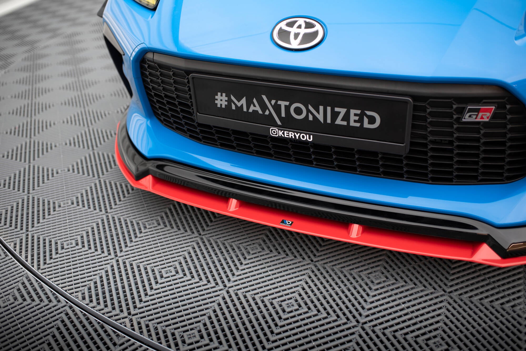 Maxton Design Street+ Spoilerlippe Front Ansatz V.2 passend für Toyota GR86 Mk1