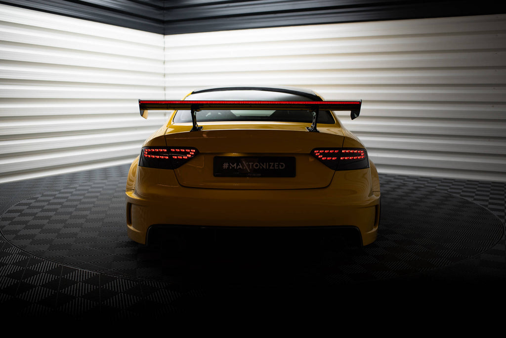 Maxton Design Carbon Spoiler With Internal Brackets Uprights + LED Audi A5 Coupe 8T für Audi A5 / S5 / RS5