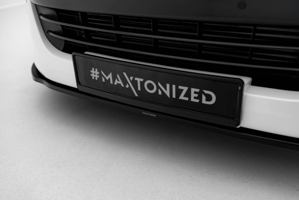 Maxton Design Street+ Spoilerlippe Front Ansatz V.1 passend für Peugeot RCZ Mk1 schwarz Hochglanz
