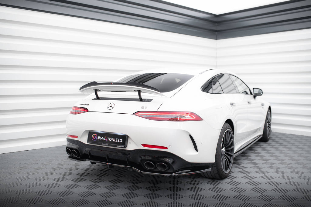 Maxton Design Spoiler CAP passend für Mercedes-AMG GT 53 / 43 V8 Package 4 Door-Coupe X290 schwarz Hochglanz