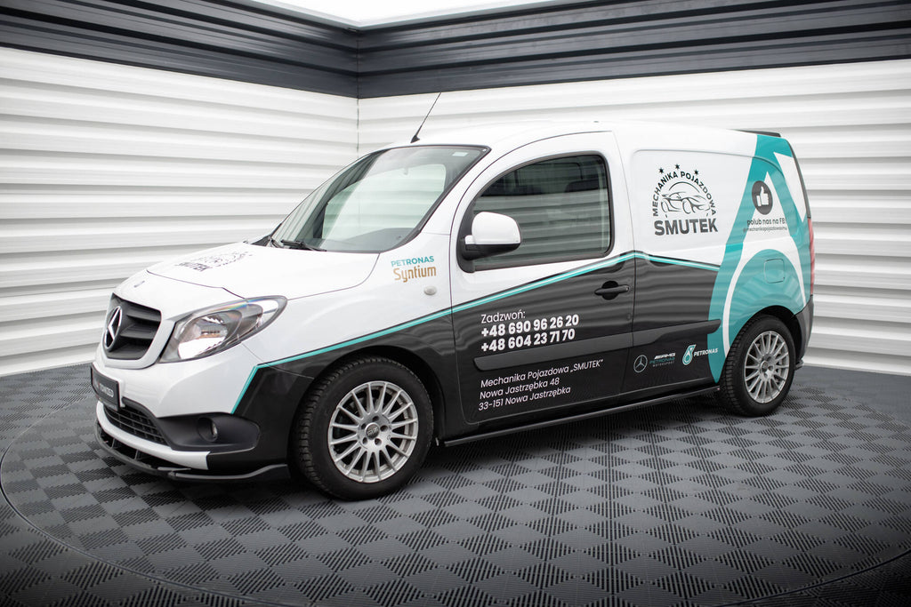 Maxton Design Street+ Seitenschweller Leisten passend für Mercedes-Benz Citan W415 schwarz Hochglanz