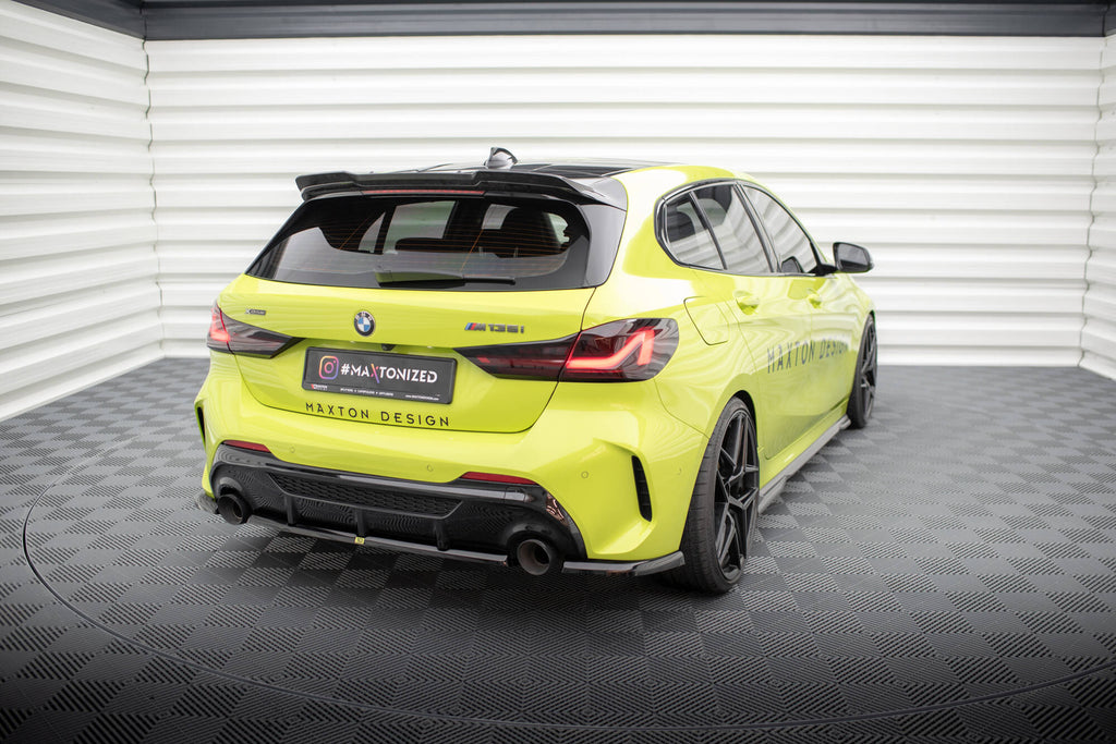 Maxton Design Heck Ansatz Flaps Diffusor V.1 passend für1 BMW 1er M-Paket / M135i F40 schwarz Hochglanz für BMW 1er F40