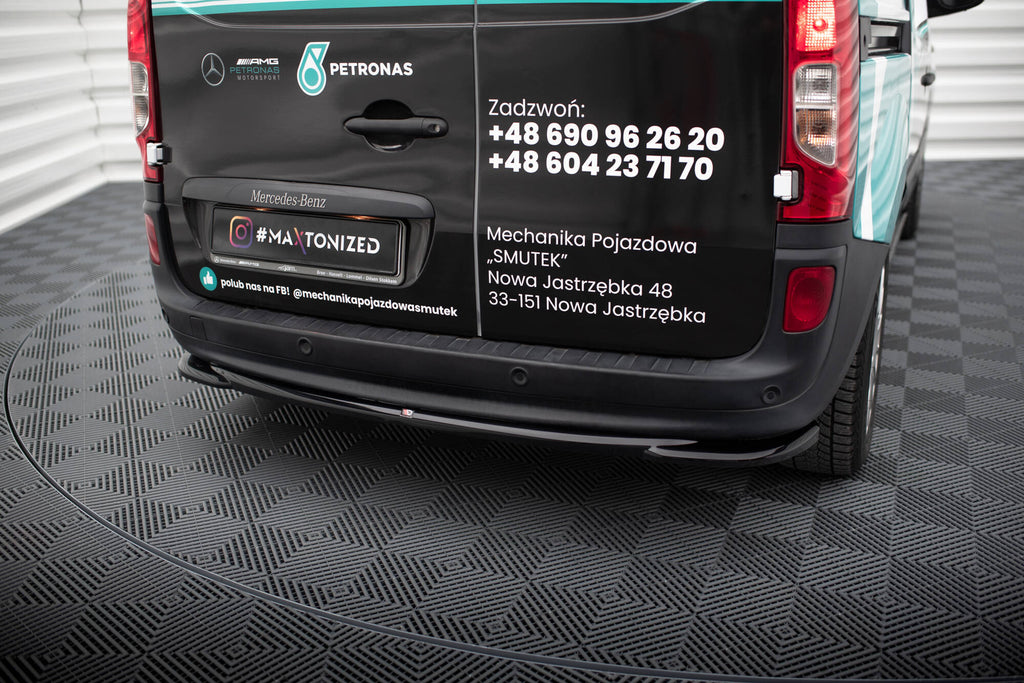 Maxton Design Heckansatz Mercedes-Benz Citan W415 schwarz Hochglanz für Mercedes-Benz Citan W415