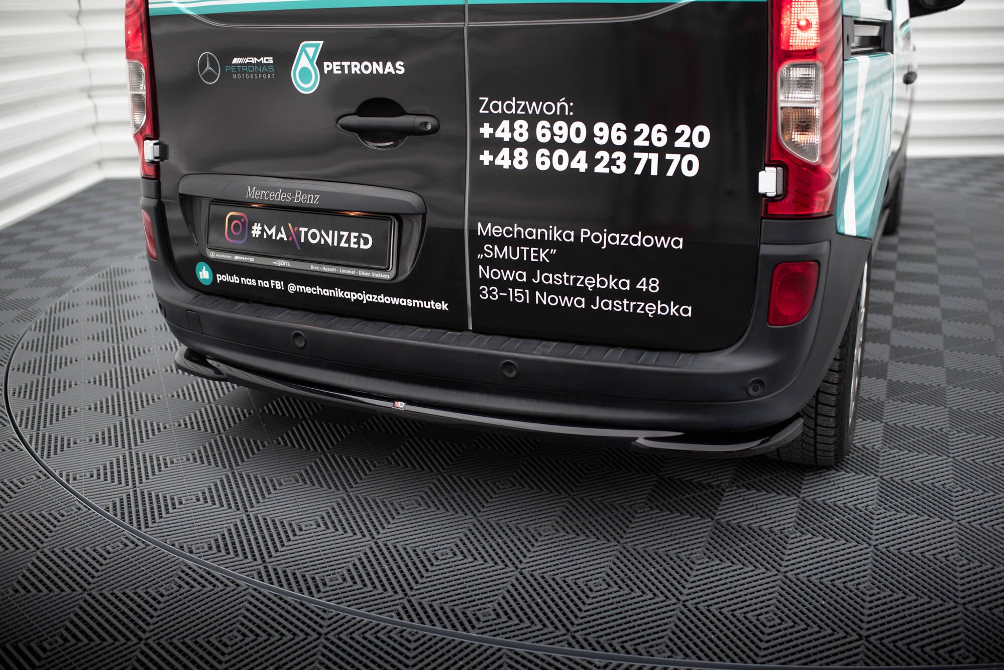 Maxton Design Heckansatz Mercedes-Benz Citan W415 schwarz Hochglanz für Mercedes-Benz Citan W415