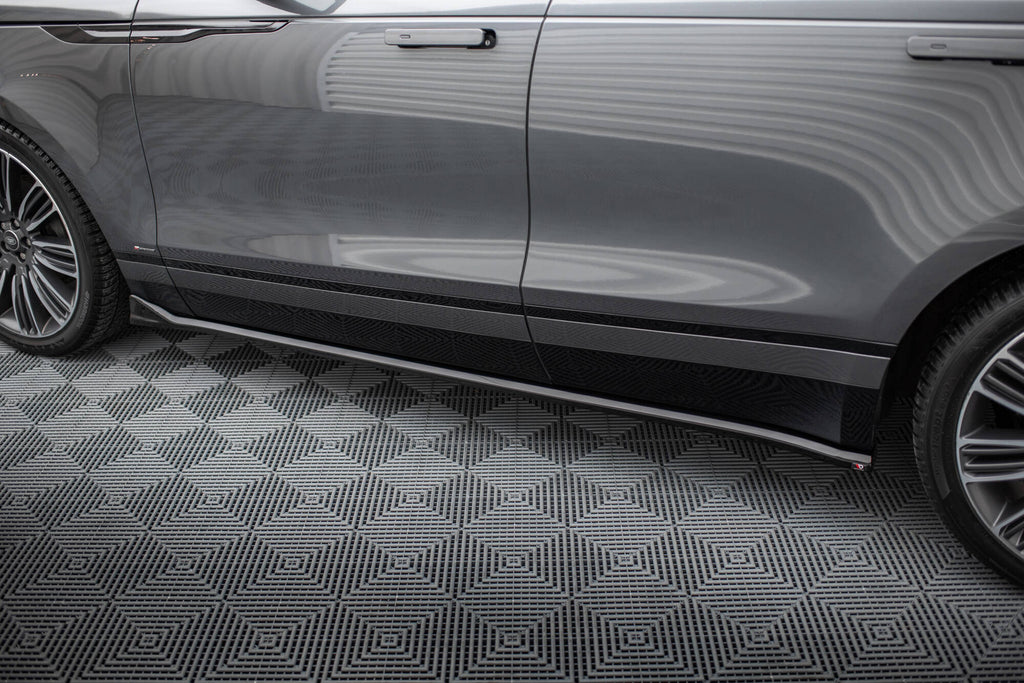 Maxton Design Street+ Seitenschweller Leisten passend für Land Rover Range Rover Velar R-Dynamic Mk1 schwarz Hochglanz