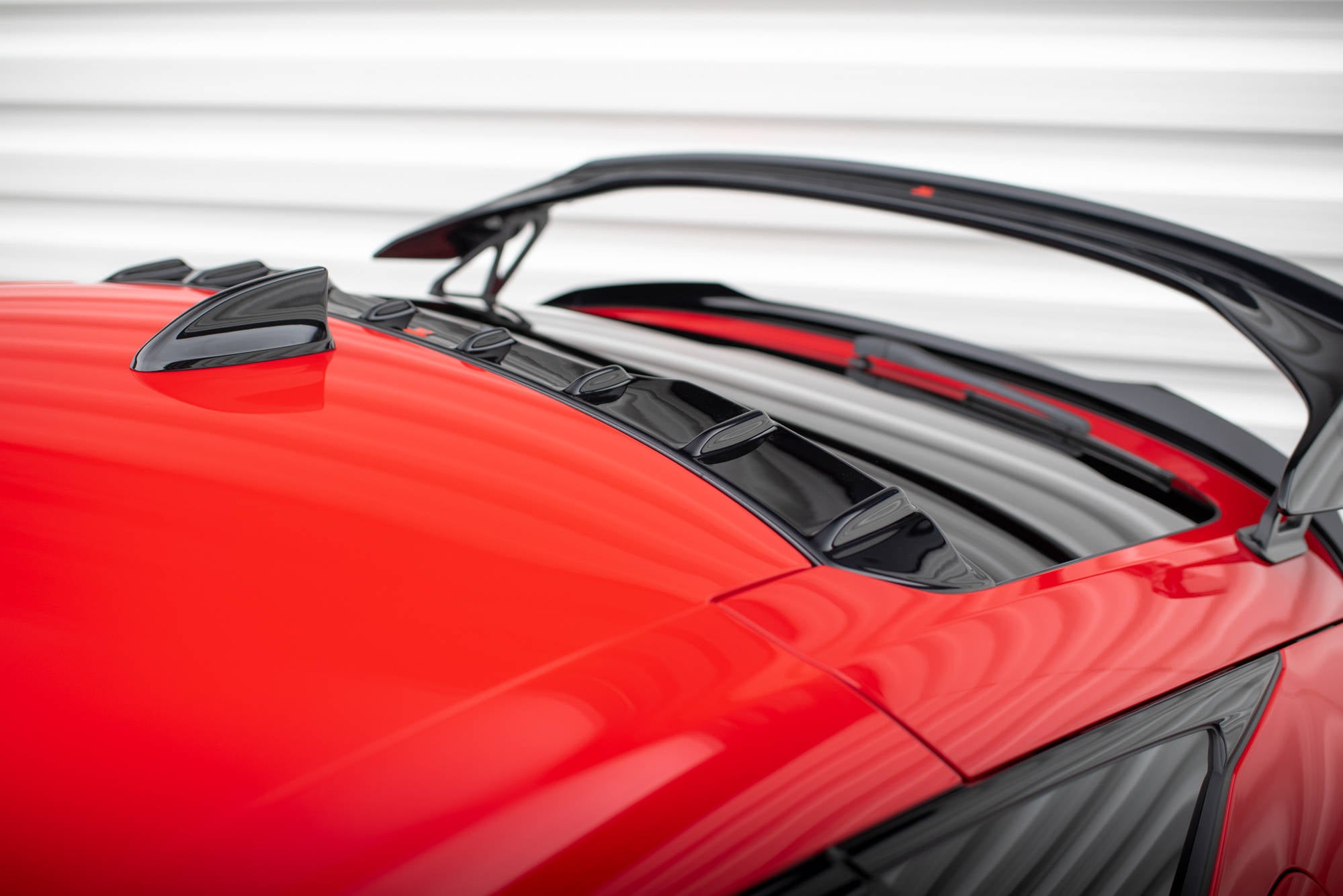 Maxton Design Heckscheiben Spoiler passend für Honda Civic Type-R Mk 11 schwarz Hochglanz