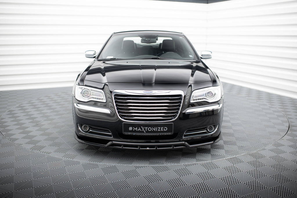 Maxton Design Street+ Spoilerlippe Front Ansatz passend für Chrysler 300 Mk2 schwarz Hochglanz