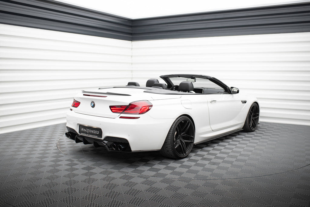 Maxton Design Spoiler CAP passend für BMW M6 / 6 M-Paket Cabriolet F12 schwarz Hochglanz