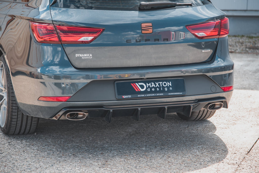 Maxton Design Diffusor Heck Ansatz V.2 passend für Seat Leon Cupra ST Mk3 FL