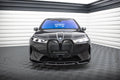 Maxton Design Street+ Spoilerlippe Front Ansatz V.1 passend für BMW iX M-Paket i20 schwarz Hochglanz