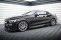 Maxton Design Street+ Seitenschweller Leisten passend für Mercedes-Benz S Coupe AMG-Line C217 Facelift schwarz Hochglanz