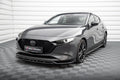 Maxton Design Street+ Spoilerlippe Front Ansatz V.2 passend für Mazda 3 Mk4 schwarz Hochglanz