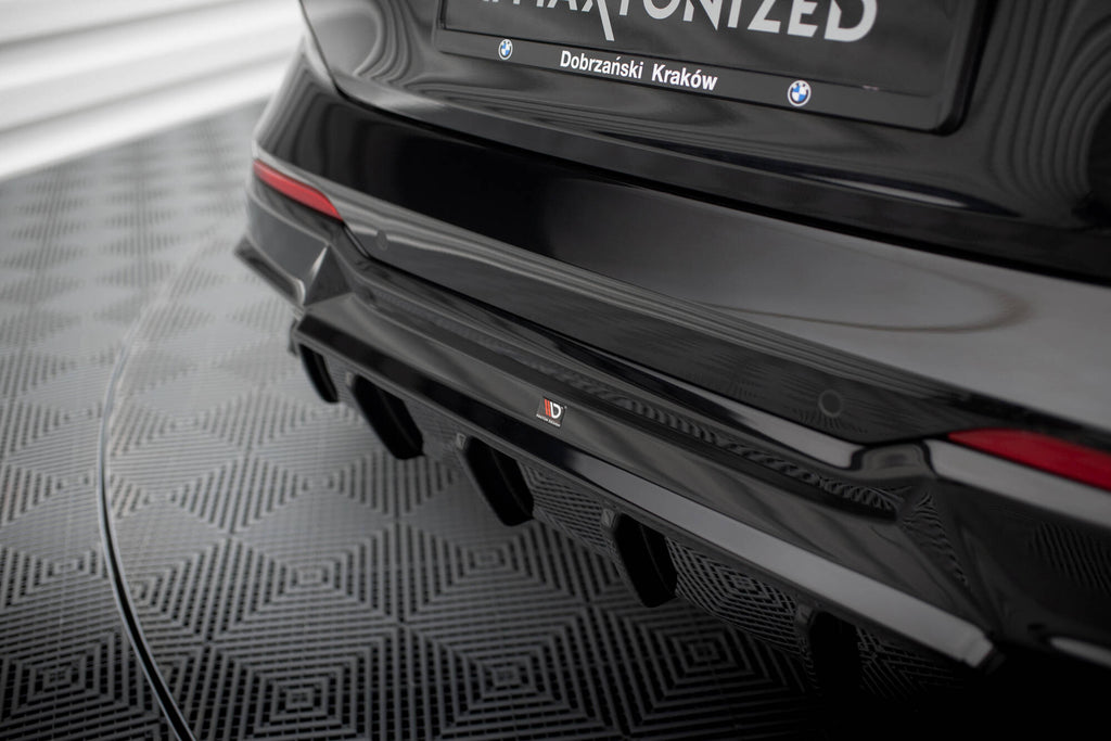 Maxton Design Diffusor Heck Ansatz passend für BMW 2 G42 schwarz Hochglanz