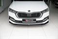 Maxton Design Street+ Spoilerlippe Front Ansatz V.2 passend für Skoda Octavia Mk4 schwarz Hochglanz