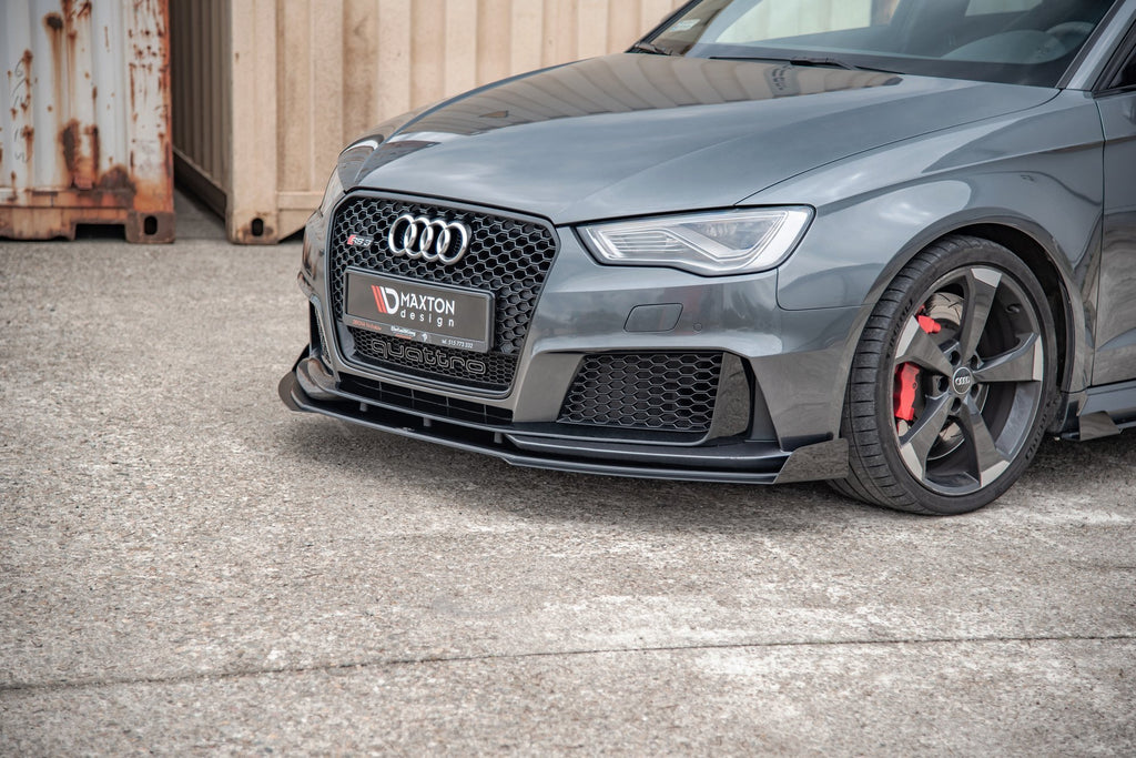 Maxton Design Flaps Audi RS3 8V Sportback schwarz Hochglanz für Audi A3