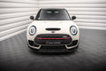 Maxton Design Street+ Spoilerlippe Front Ansatz V.2 passend für Mini Cooper Clubman John Cooper Works F54 Facelift schwarz Hochglanz
