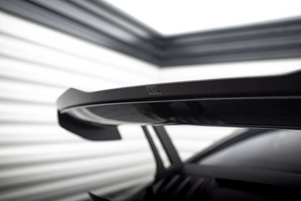 Maxton Design Höher Spoiler CAP passend für Porsche 911 992 GT3 schwarz Hochglanz