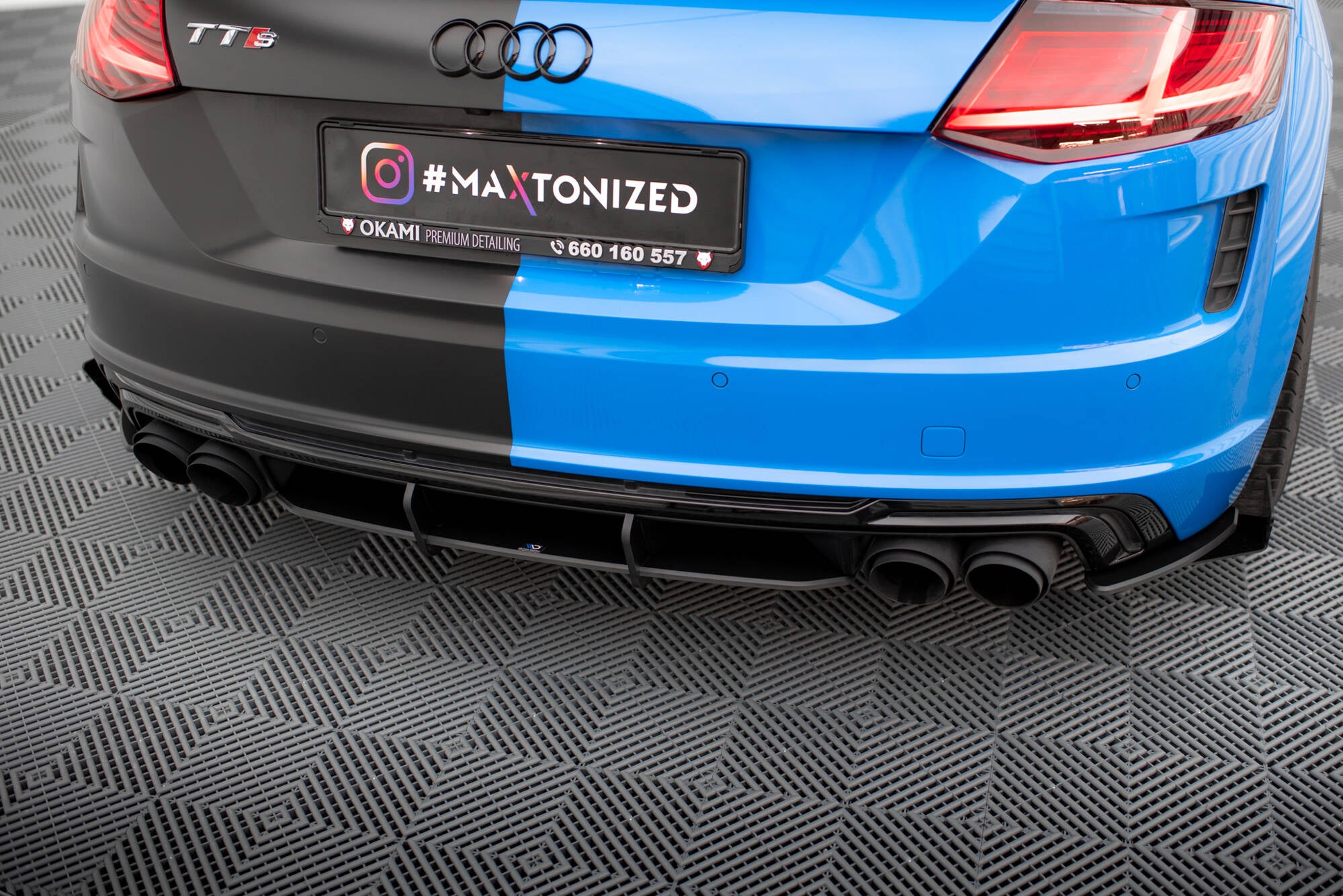 Maxton Design Street Pro Heckschürze passend für Audi TT S 8S Facelift