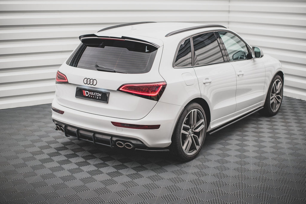 Maxton Design Heck Ansatz Flaps Diffusor passend für Audi SQ5 Mk1 (8R) schwarz Hochglanz