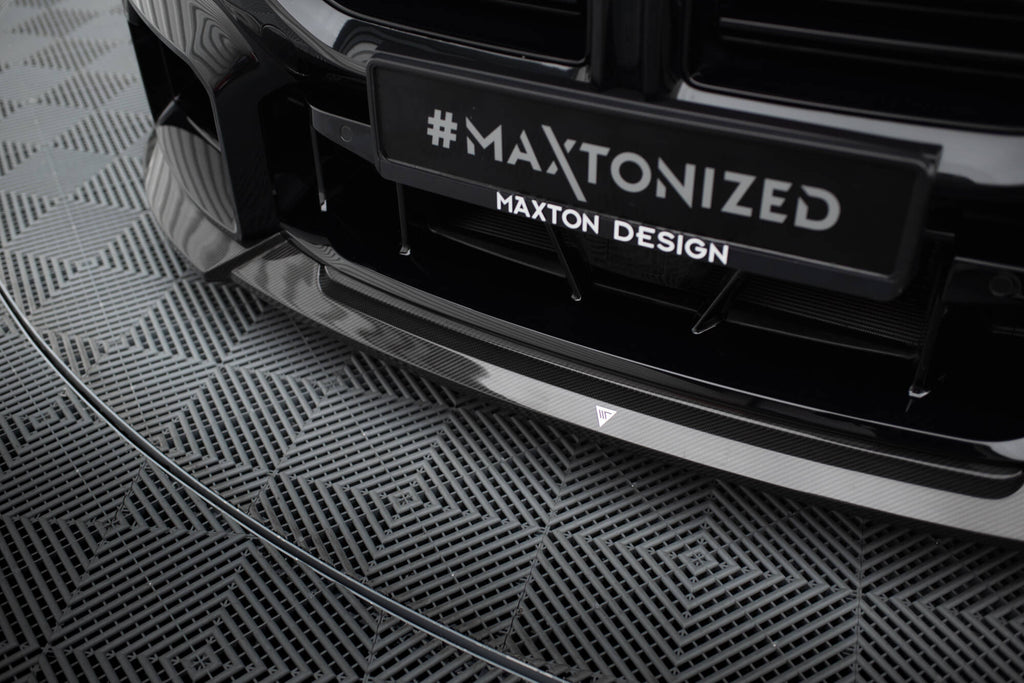 Maxton Design Prepreg Carbon Fiber Street+ Spoilerlippe Front Ansatz V.1 passend für BMW M2 G87