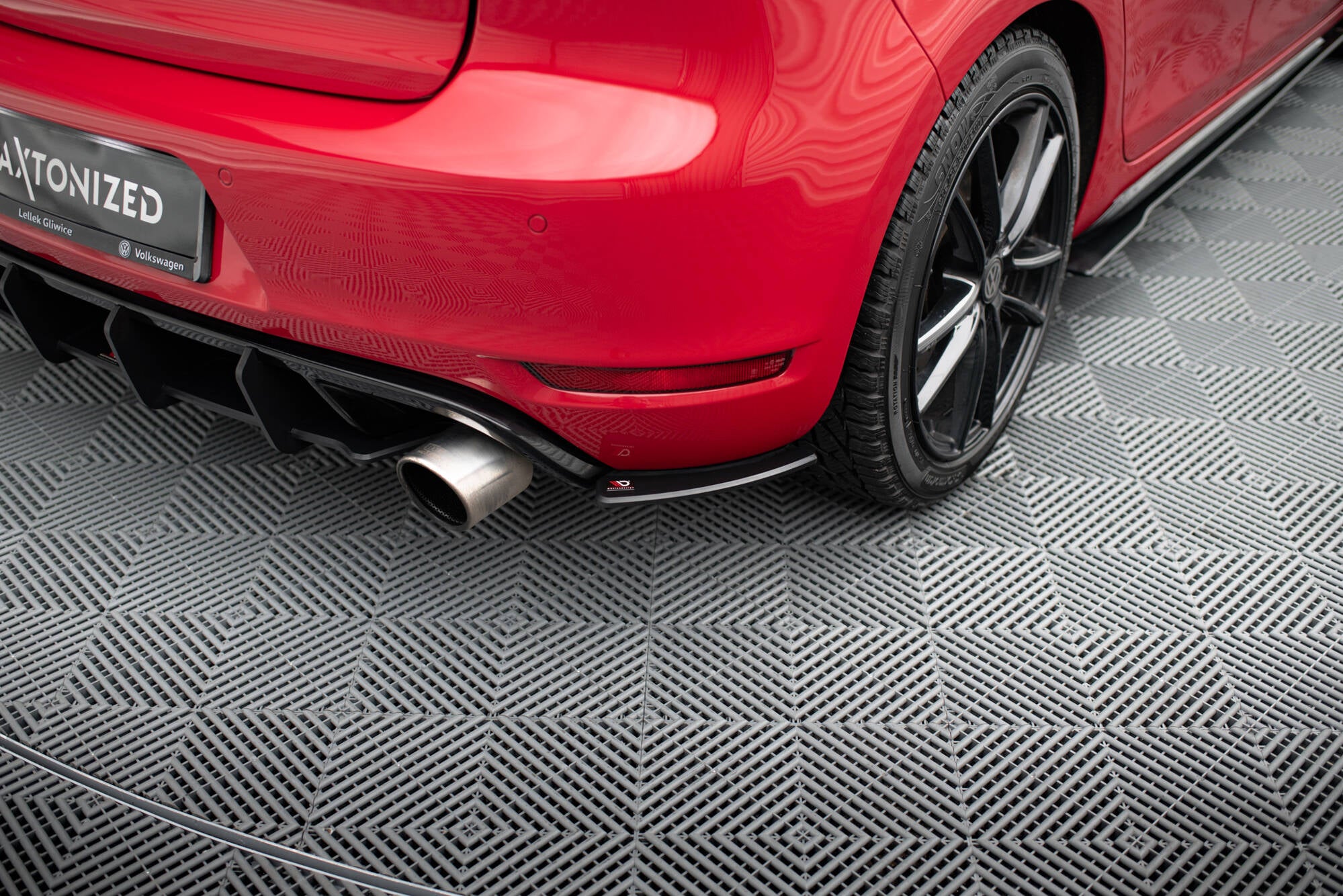 Maxton Design Street Pro Heck Ansatz Flaps Diffusor passend für VW Golf GTI Mk6