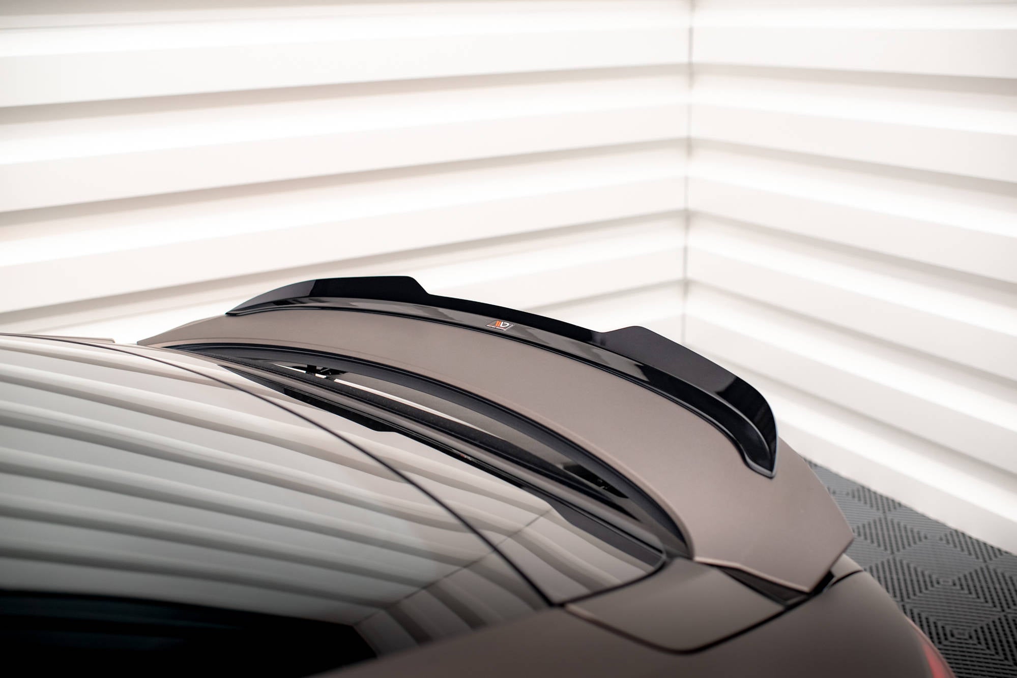 Maxton Design Spoiler CAP passend für Audi e-Tron GT / RS GT RS Mk1 schwarz Hochglanz