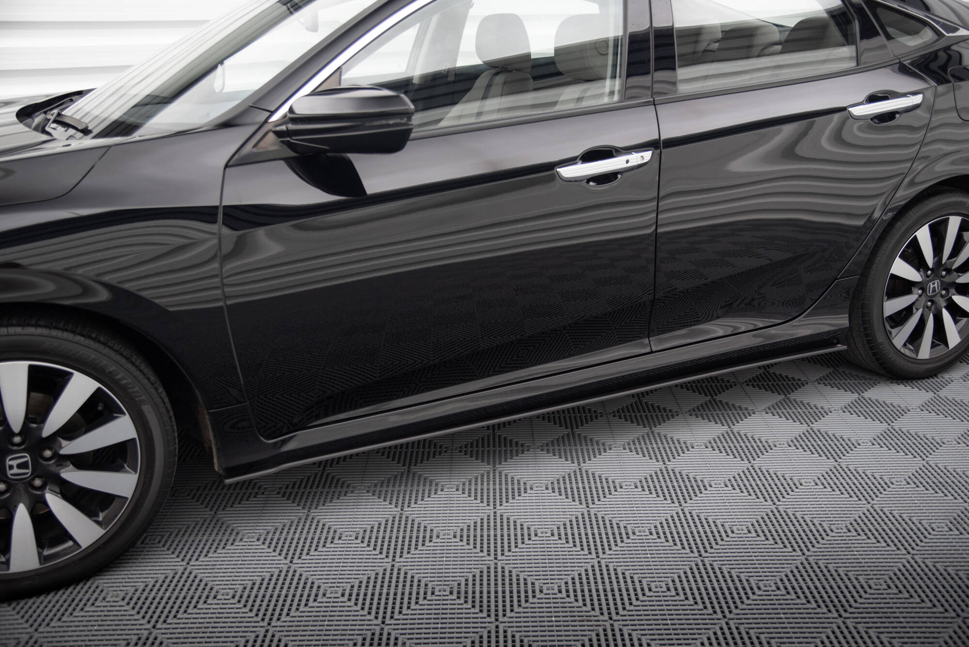 Maxton Design Street Pro Street+ Seitenschweller Leisten passend für Honda Civic Mk10