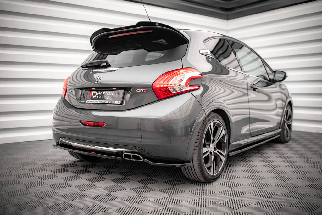 Maxton Design Spoiler CAP passend für Peugeot 208 GTi Mk1 schwarz Hochglanz