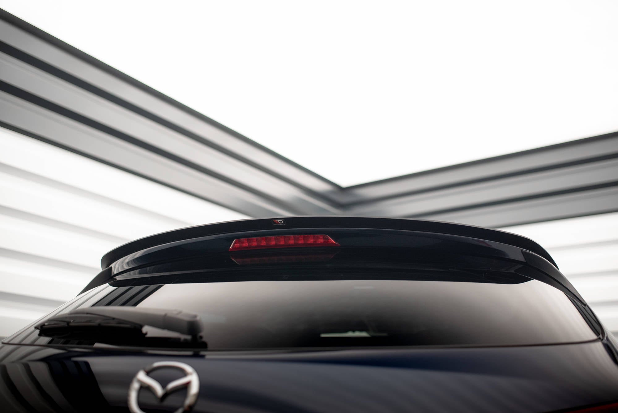 Maxton Design Spoiler CAP passend für Mazda 3 BN (Mk3) schwarz Hochglanz
