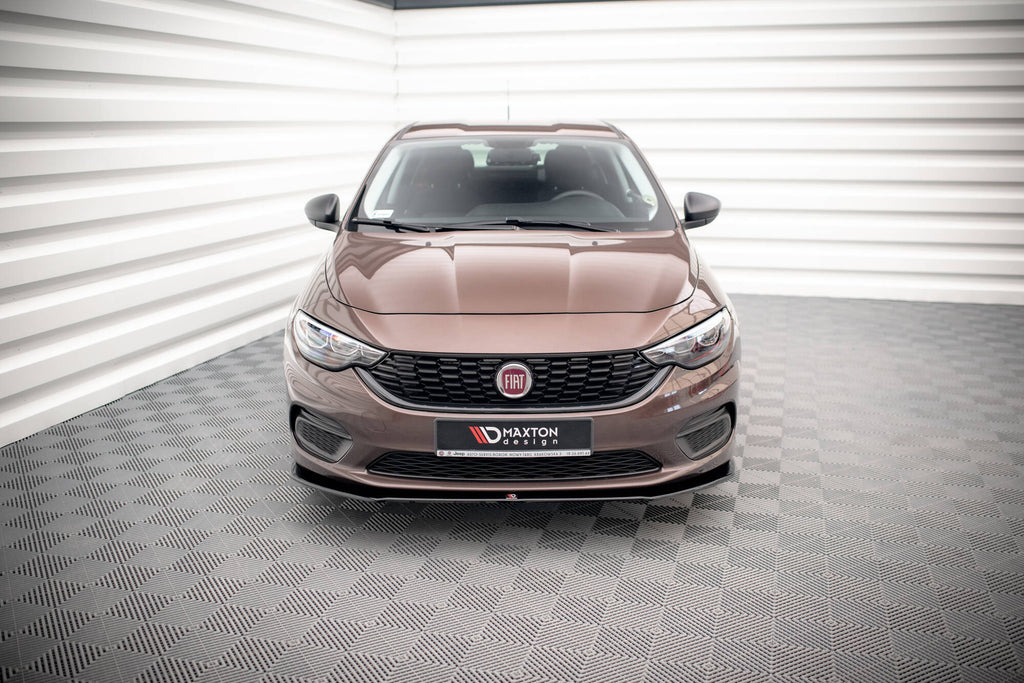 Maxton Design Street+ Spoilerlippe Front Ansatz passend für Fiat Tipo S-Design schwarz Hochglanz
