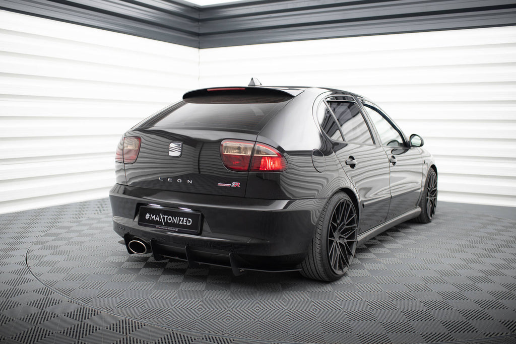Maxton Design Diffusor Heck Ansatz passend für Heckschürze passend für Seat Leon Mk1 Cupra