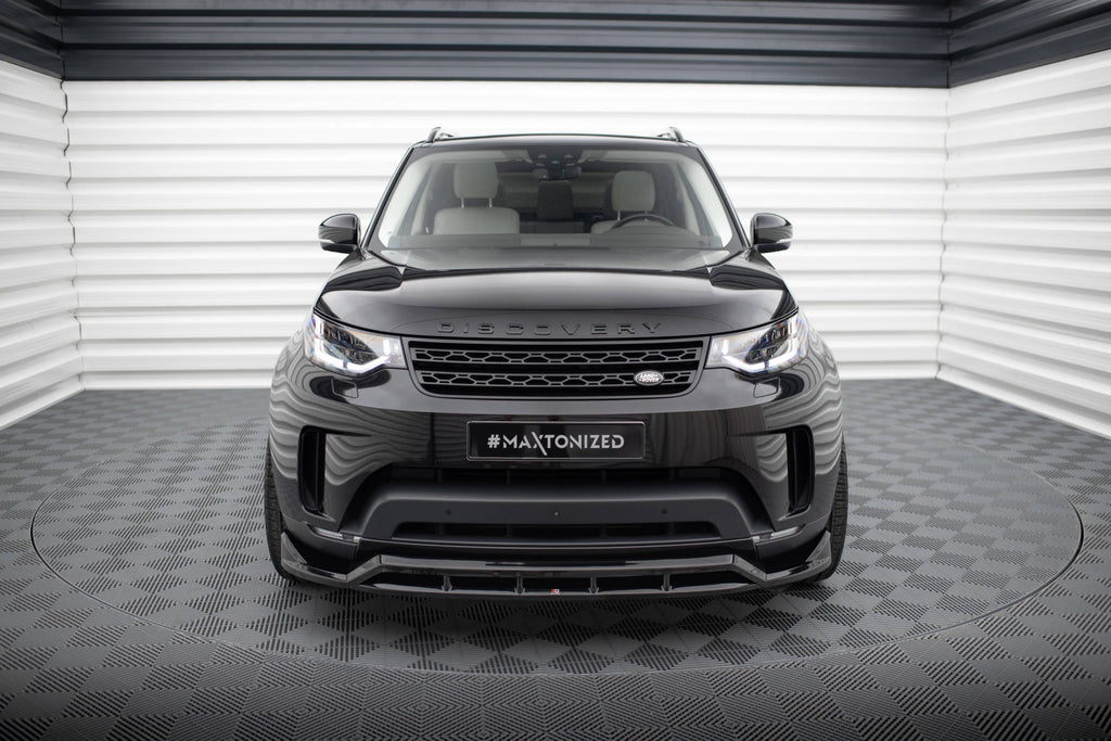 Maxton Design Street+ Spoilerlippe Front Ansatz passend für Land Rover Discovery HSE Mk5 schwarz Hochglanz