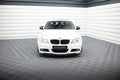 Maxton Design Street+ Spoilerlippe Front Ansatz V.1 passend für BMW 3er Limousine / Touring M-Paket E90 / E91 Facelift schwarz Hochglanz