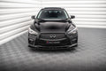 Maxton Design Street+ Spoilerlippe Front Ansatz V.2 passend für Infiniti Q50 S Mk1 schwarz Hochglanz