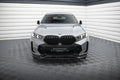 Maxton Design Street+ Spoilerlippe Front Ansatz V.1 passend für BMW X6 M-Paket G06 Facelift schwarz Hochglanz
