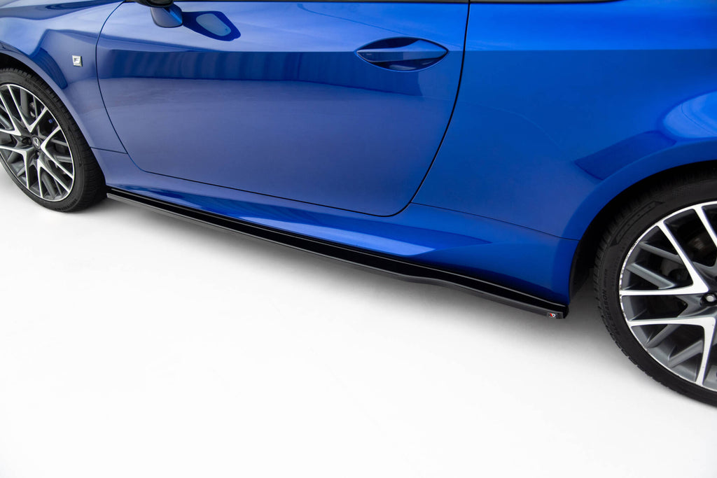 Maxton Design Street+ Seitenschweller Leisten passend für Lexus RC Mk1 schwarz Hochglanz