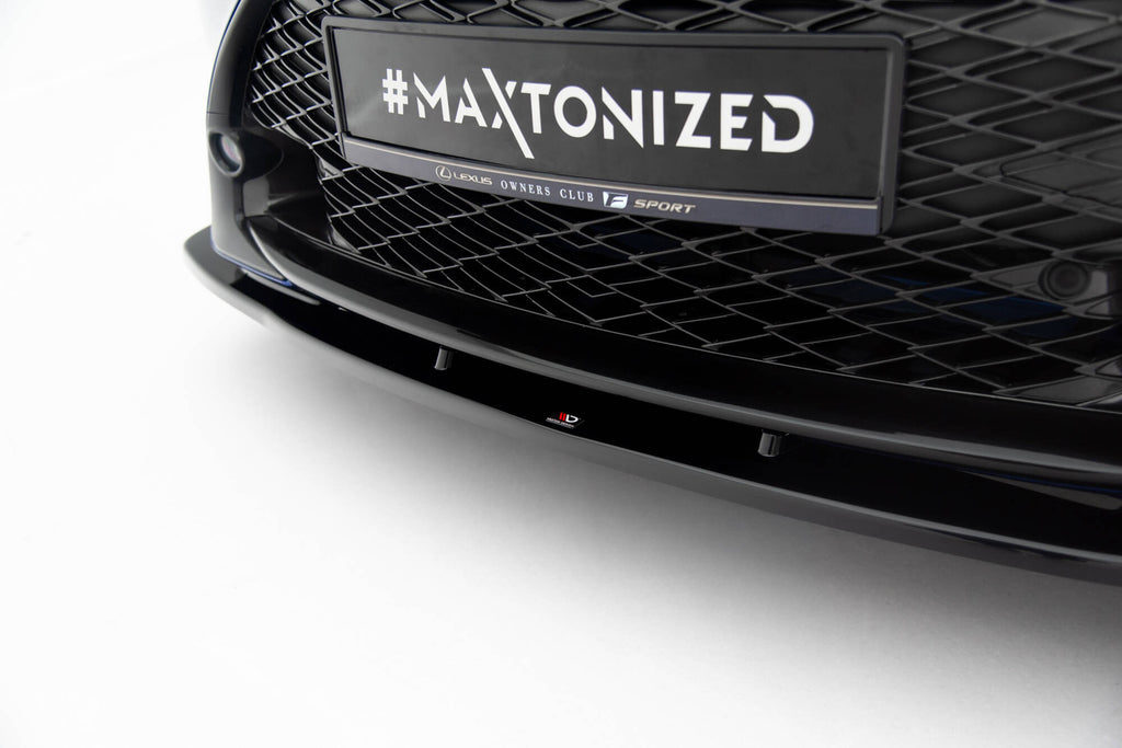 Maxton Design Street+ Spoilerlippe Front Ansatz V.1 passend für Lexus RC Mk1 schwarz Hochglanz