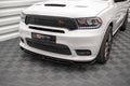 Maxton Design Street+ Spoilerlippe Front Ansatz V.1 passend für Dodge Durango RT / SRT Mk3 Facelift schwarz Hochglanz