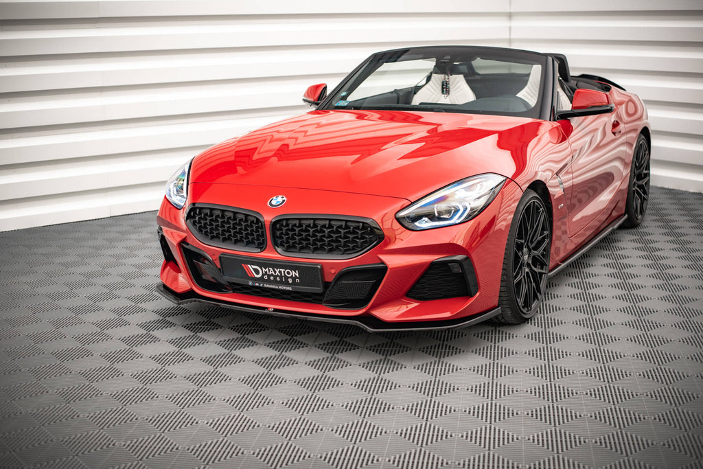 Maxton Design Street+ Spoilerlippe Front Ansatz V.2 passend für BMW Z4 M40i / M-Paket G29 schwarz Hochglanz