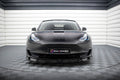 Maxton Design Street+ Spoilerlippe Front Ansatz V.3 passend für Tesla Model 3 schwarz Hochglanz
