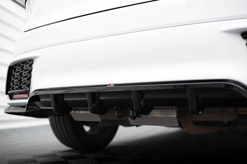 Maxton Design Street+ Mittlerer Diffusor RACE passend für Lexus RX F-Sport Mk5 schwarz Hochglanz