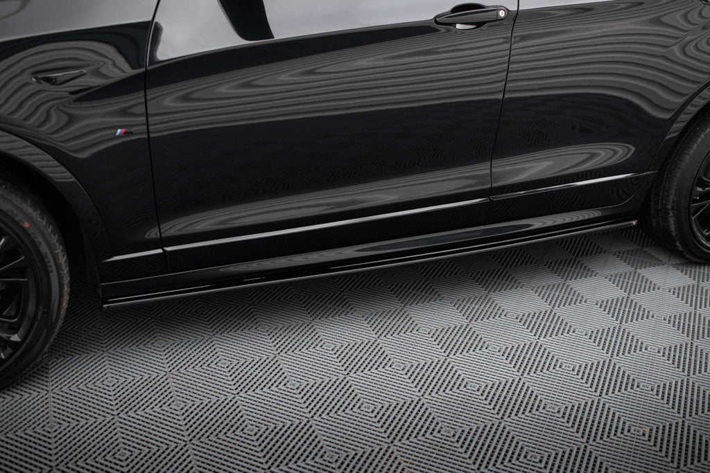 Maxton Design Street+ Seitenschweller Leisten passend für BMW X4 M-Paket F26 schwarz Hochglanz