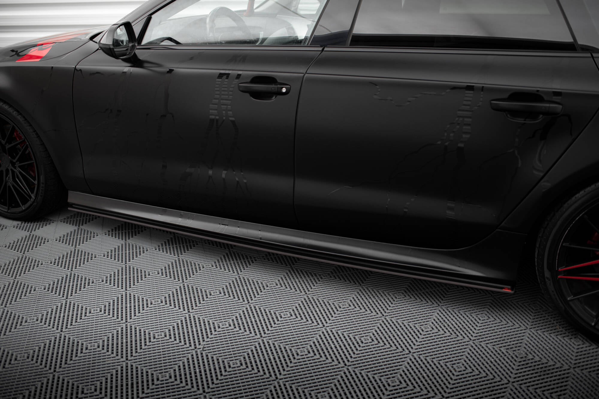Maxton Design Street Pro Street+ Seitenschweller Leisten passend für Audi A7 RS7 Look C7