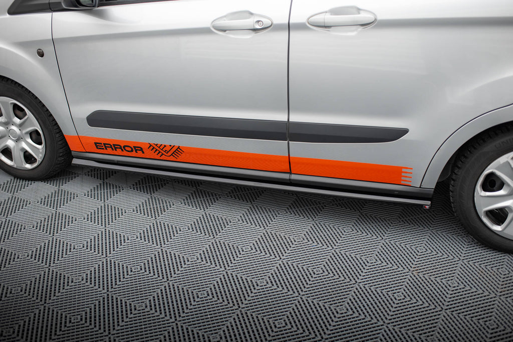 Maxton Design Street+ Seitenschweller Leisten passend für Ford Transit Courier Mk1 schwarz Hochglanz