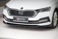 Maxton Design Street+ Spoilerlippe Front Ansatz V.1 passend für Skoda Octavia Mk4 schwarz Hochglanz
