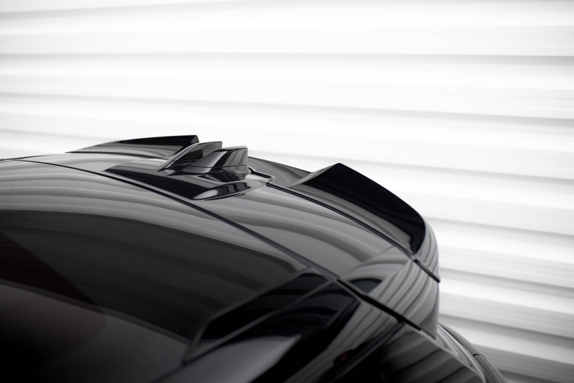 Maxton Design Spoiler CAP 3D passend für Land Rover Range Rover Evoque HSE Dynamic Mk1 Facelift schwarz Hochglanz