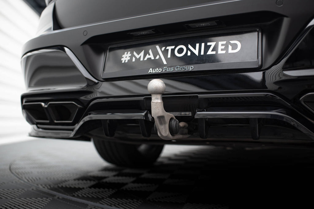 Maxton Design Street+ Mittlerer Diffusor RACE passend für BMW M760e G70 schwarz Hochglanz