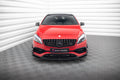 Maxton Design Street+ Spoilerlippe Front Ansatz V.2 passend für Mercedes-Benz A45 Aero W176 Facelift schwarz Hochglanz