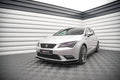 Maxton Design Street+ Spoilerlippe Front Ansatz V.2 passend für Seat Leon Mk3 schwarz Hochglanz