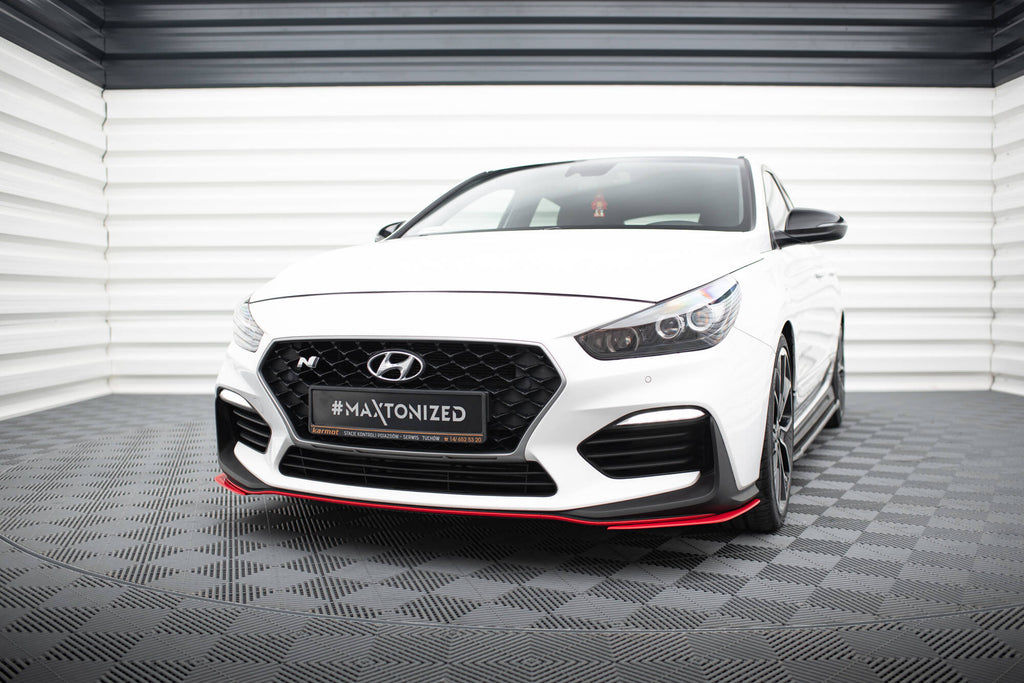 Maxton Design Street+ Spoilerlippe Front Ansatz passend fürs Hyundai I30 N Mk3 Hatchback / Fastback für Hyundai I30 N Mk3